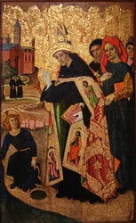 Sant Agustí meditiert über die Dreifaltigkeit und das Jesuskind erscheint ihm